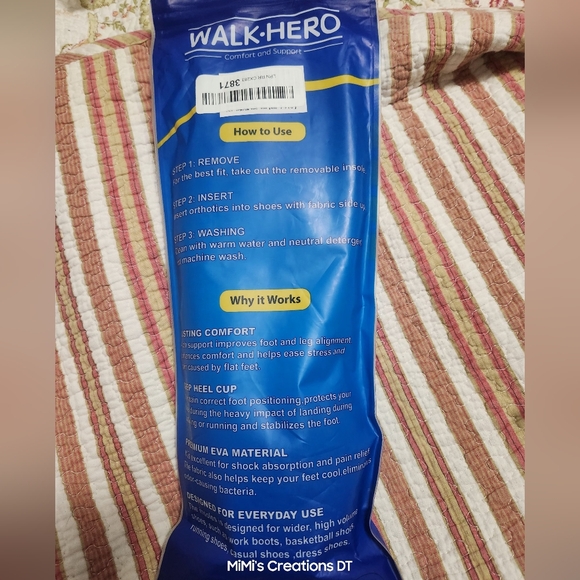 Walk●Hero Medical Orthotic Insoles for Planters Facsitis2 - Picture 2 of 5